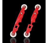 2 Pezzi Strumento per Porte a Zanzariera Rotella per Guarnizioni Strumento Rullo di Nylon Strumento per la Maniglia della Puleggia Rossa per l'installazione di Porte e Finestre in Rete di Schermatura
