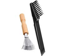 2 Pezzi Strumento per Pulizia di Spazzola per Capelli Spazzola per Pulizia Pettine Pazzola per Capelli Mini Rastrello per Capelli per Rimozione di Polvere e d'Uso a Casa e Salone (Stile 2)