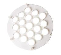 2 Pezzi Strumento per Ravioli Cinesi, DIY in PP Bianco | Pratico, Facile da Riporre, Non Graffia le Superfici, Consente di Realizzare Insieme