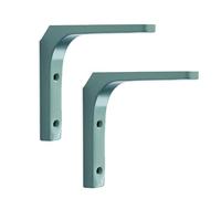 2 pezzi Supporti per Mensole,Staffe Angolari a 90 Gradi Reggi Mensola in Ferro,Angoli Metallici Versatili verde Reggimensola mensola a parete per Ripiano,Libreria (250mm×200mm)