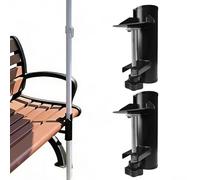 2 pezzi supporti per ombrellone ringhiera balcone, supporto per ombrellone da balcone Ø 20-38mm, supporto per ombrellone regolabile in metallo, base ombrellone per balcone, terrazza o tavolo