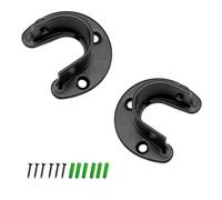 2 Pezzi Supporto Asta Appendiabiti per Armadio, DEANKEJI Supporto Asta Armadio, 28 mm Staffa per Tenda, per Staffe per Guardaroba, Aste per Tende, Asciugare Panni