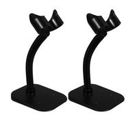 2 Pezzi Supporto Base per Scanner Barcode Portatile | Nero, Plastica e Ferro, per Libreria e Scrivania, Assemblaggio Rapido Posizionamento Stabile