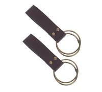 2 Pezzi Supporto Cintura in PU Similpelle Castano | Anello Montato alla Cintura, Doppio Strato Rinforzato Rivetti, Stile Nordico per Compiti da Cantiere