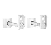 (2 pezzi) Supporto da parete e da soffitto per Bose UB-20, UB-20 Series II, WB-50 II, serie Lifestyle, serie Soundtouch, supporto da parete per altoparlante regolabile, colore: bianco