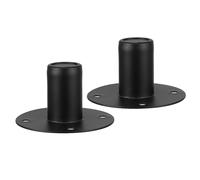 2 Pezzi Supporto da Parete per Altoparlanti in Ferro Resistente | Design Antiscivolo e Rivestimento Resistente alle Intemperie, per Home Theater e Sale Conferenze