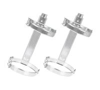 2 Pezzi Supporto da Parete per Est in tore in Ferro Argento | Montaggio Semplice, Design Salvaspazio, Fissaggio a Muro, Adatto per Estintore, Peso 3/4kg