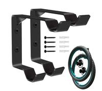 2 Pezzi Supporto Da Parete Per Pneumatici Da Bicicletta Rack Di Stoccaggio | Organizzatore Di Pneumatici Per Bici Di Ricambio Per Collezionisti Casa Garage Seminterrato