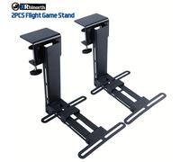 2 Pezzi Supporto da Scrivania per Joystick e Acceleratore di Simulazione Volo, Compatibile con Logitech X52/X52 Pro/X55/X56/X56 T16000m///T Flight 1/4/X/TCA/Serie TCA VKB Gladiator VPC WARBRD