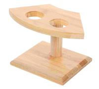 2 pezzi supporto for cono for gelato sushi rack display rotolo cibo mano festa waffle for coni cupcake supporti for popcorn in legno Per La Conservazione(Khaki)