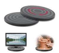 2 pezzi Supporto Girevole Di 360°con Cuscinetti a Sfera,Base Girevole per TV,20CM Piatto Girevole,Piante in Vaso,Altoparlanti,Computer Portatili, Monitor,Oggetti D'artigianato