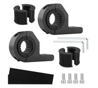 2 Pezzi Supporto Luce Moto-Bici Morsetto per Tubi,Kit Universale di Morsetti per Tubi LED da 19-32 mm,Moto Accessori Morsettiper Manubrio per la Maggior Parte di ATV UTV Camion