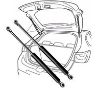 2 Pezzi Supporto Molla Gas Per Renault Laguna I Hatchback (B56) Without Spoiler 1994-2001(OEM:7700823271)-59.6cm, Portellone Del Bagagliaio Molla Posteriore Baule Pistoni Hood Metallo Fatto Auto