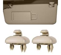 2 pezzi supporto parasole per auto Au-di, gancio parasole compatibile con Au-di A1 A3 A4 A5 S3 S4 S5 Q3 Q5 TT, supporto per parasole 8U0857562 8E0857562A (beige)