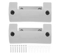 2 pezzi Supporto per avvolgitubo da giardino in PVC con 8 pezzi Viti di espansione