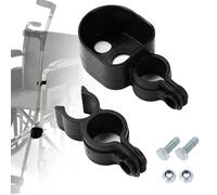 2 Pezzi Supporto Per Canna Da Sedia A Rotelle Porta Bastone Per Deambulatore Supporto Per Stampella Per Sedia A Rotelle Supporto Per Bastone Da Passeggio Per Le Donne Disabili/Incinte (Con Viti)