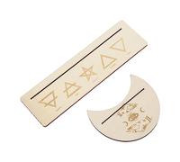 2 Pezzi Supporto per Carte dei Tarocchi in Legno Supporto per Carte dei Tarocchi in Legno, Supporto per Supporto per Carte dei Tarocchi in Legno Forma Lunare Stabile e Base