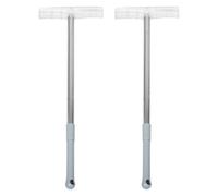 2 pezzi Supporto per cartello portatile Asta telescopica Lunga in acciaio