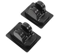 2 Pezzi Supporto per Doccetta Regolabile Nero in ABS per Bagno | Accessori per Doccia, Supporto per Doccia Muro, Reggi Doccia, Posizione Precisa e Angolo Regolabile