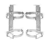2 Pezzi Supporto per Estintori a Parete in Ferro Argento, 2 Kg | Casa e Ufficio, Accesso Rapido, Facile Installazione, Resistente All'usura, Fissaggio Stabile
