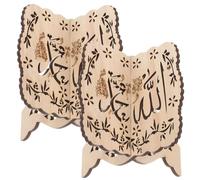 2 Pezzi Supporto per Libri in Legno, Espositore Decorativo | Stile Semplice ed Elegante, Motivo Traforato, Installazione Facile, per Studenti, Lettori, Biblioteca e Musica