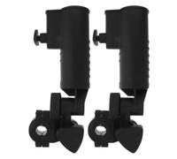 2 Pezzi Supporto per Ombrello da Golf in Plastica ABS Regolabile | Morsetto Stabile, Montaggio su Tubi, Uso per Carrelli da Golf e Sedute All'aperto