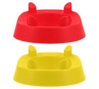 2 pezzi Supporto per Pallone da Calcio, Espositore Quadrato 11,5x11,5x4cm | PP, Struttura a Angoli, Design Anti-Ribaltamento, per Collezioni Personali e Vetrina