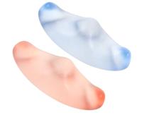 2 Pezzi Supporto per Pennelli in Vetro Elegante e Resistente, Poggiapennello per Calligrafia Cinese Che Previene Rotolamento, per Ufficio e Progetti Artistici
