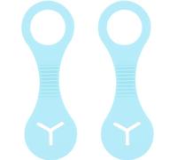 2 Pezzi Supporto per Sacchetti per Cacca in Silicone, Porta Sacchetti a Mani Libere con Gancio Antiscivolo, Dispenser per Guinzaglio Cani, Porta Sacchetti per Cucciolo (Blu)