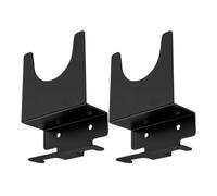 2 Pezzi Supporto per Smerigliatrice Angolare Nero in Metallo | Compatibile Marchi e Modelli, Fissaggio a Parete, per Garage e Pannello Attrezzi, Istruzioni e Utensili