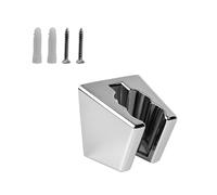 2 Pezzi Supporto per Soffione Doccia, DEANKEJI Argento Gancio Doccia Soffione, Supporto Doccia Muro Regolabile con Viti, Due Slot per Schede, per Sostenere Soffione Della Doccia Nel Bagno