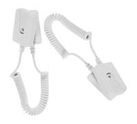 2 Pezzi Supporto per Telecomando, Gancio Bianco in Plastica | Fissaggio Autoadesivo, Installazione senza Fori, per Casa e Affittuari, Mantiene Vicino il Comando