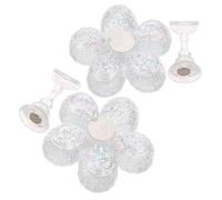2 pezzi Supporto per Unghie Finte a Fiore, Plastico Bianco per pratica | Gel e Unghie Finte, Riutilizzabile, Stabile, per Display Portfolio e Casa, Adatto a Principianti