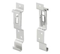 2 Pezzi Supporto Portatarga per Porta Targa in Acciaio Inossidabile,Auto Clip Targa Rimorchio,Porta Targa