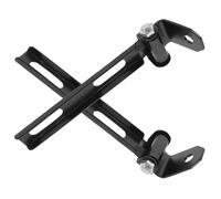 2 Pezzi Supporto Sella Anteriore in Lega Nero | Accessori per Montaggio Sella, Staffa Frontale Regolabile, Kit Completo per Appassionati e Moto Custom