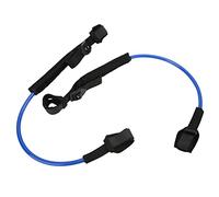 2 pezzi surf guinzaglio surf regolabile dritta surf tavola guinzaglio 22 28 pollici di resistenza di trazione TPU gamba corda per navigare a paccoboarding windsurfing (Blu)
