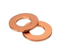 2 pezzi T2 Guarnizione piatta in rame Rondella di tenuta Anelli, misure assortite M42-M60(M45x55x2mm)