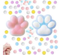 2 pezzi Taba Squishy Cat Paw Squeeze Toys, Cat Paw Squishy, Cute Kawaii Fufu Squishy, Sticky Squishy Cat Paw Fur Ball, Taba Squishy Paw Funny Fidget