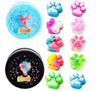 2 Pezzi Taba Squishy e 10 Pezzi Squishy Zampa di Gatto,Taba Squishy Zampa,Squishy Squeeze,Giocattolo Antistress per Biscotti,Antistress Giocattolo per Bambini e Adulti