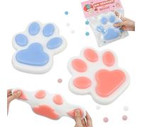 2 Pezzi Taba Squishy Kit, Fufu Squishy, 14cm Squishy Giganti, Taba Squishy Zampa, Taba Squishy Gatto, Squishy Giganti, Antistress Giocattoli da Spremere di Gatto, Antistress Squishy