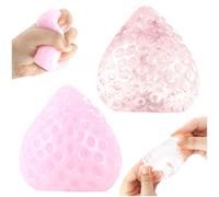 2 Pezzi Taba Squishy Kit,Squishies Fragola Fufu Squishy Squishies Frutta giocattolo antistress Squishy Giganti Fragola giocattolo per alleviare lo stress Antistress Giocattolo per Bambini e Adulti