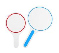 2 Pezzi Tabellone Segnapunti Riutilizzabile Portatile in PVC per giudici | Superficie Liscia e Bordi Morbidi, Visibilità a Mano, per Voti, Risposte Quiz, Sport e Aula