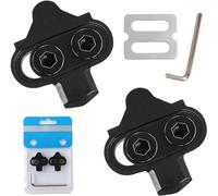 2 Pezzi tacchette per Pedali Mtb Compatibili con Shimano SPD SM-SH51 tacchette look keo Pedali SPD,Attacchi per Scarpe da MTB Mountain Bike Ciclismo e Bici da corsa (Black-01)