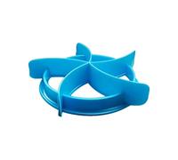 2 Pezzi Tagliapasta in Plastica Cottura Rotoli di Pane Stampo Pasta Pressa Stampo Set Pressa per Pane Strumento per Timbri Strumento di Cottura e Accessori (Blu)