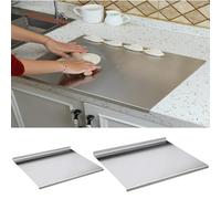 2 Pezzi Tagliere In Acciaio Inox -Spianatoia Professionale Inossidabile - Tagliere Spianatoia Per Impastare Piano Da Lavoro In Acciaio Inox Varie Misure Per Cucina Bar Per Ristorante Per Impastare