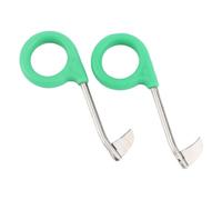 2 Pezzi Taglierino ad Anello No. 0 in Acciaio e Plastica | Taglio Netto e Preciso, Uso Professionale, Adatto a Vite e Alberi da Frutto, Colore Verde