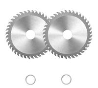 2 Pezzi Taglio Circolare Sega Disco in 115mm, 40 Denti Lame per Sega Circolare in Metallo Duro, Disco Taglio Legno per Smerigliatrice Angolare, Diametro Interno 22.23 mm