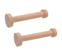 2 Pezzi Tamper per Mini Crostate in Legno a Doppia Testa per Dolci | Strumento Ergonomico a Doppia Faccia, Impugnatura Facile, per Torte Salate, Gusci e Preparazioni Casalinghe