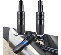 2 Pezzi Tamponi Paratelaio Moto per Harley Davidson Dyna Superglide 1995-2014, Moto Corpo Anti-Caduta Palla, Protezione per Scorrimento Telaio Scarico, Anti Crash Pad Accessori A Black