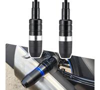 2 Pezzi Tamponi Paratelaio Moto per Harley Davidson Street 750 2015-2020, Moto Corpo Anti-Caduta Palla, Protezione per Scorrimento Telaio Scarico, Anti Crash Pad Accessori D Silver